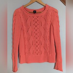 4/$10 ✨ GAP Women's‎ Small Coral Knitted Sweater